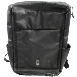 Chrome Black 18" Water Resistant Laptop Backpack Bag Men Travel Gear Urban